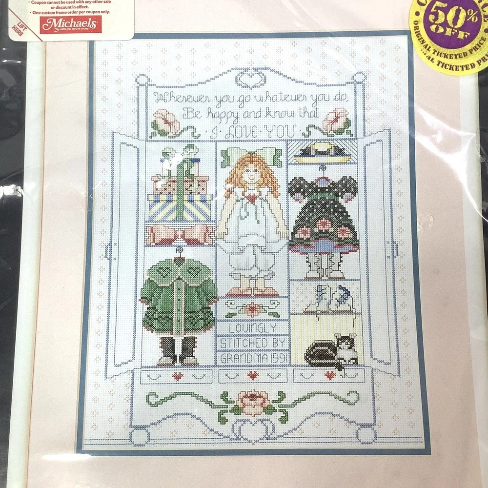 Bucilla The Doll's Cupboard Counted Cross Stitch Kit‎ 40514 11